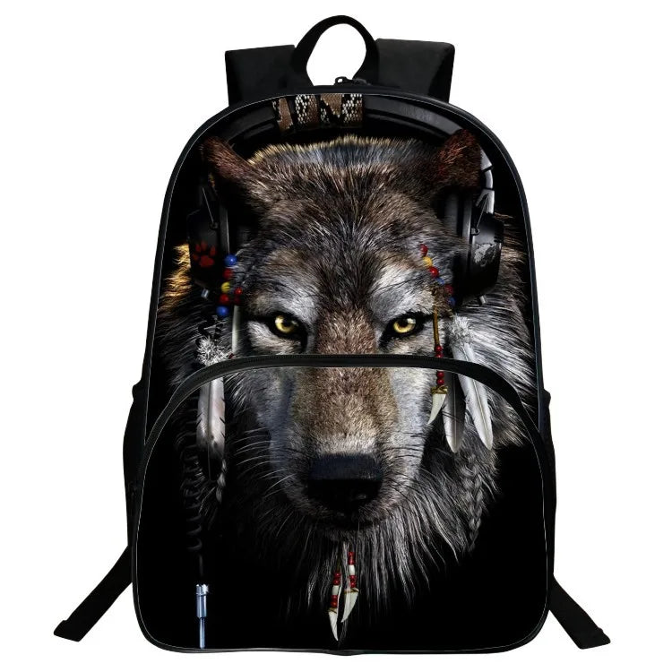 16 Inch Animal Printing Kids Backpack for Boys and Girls