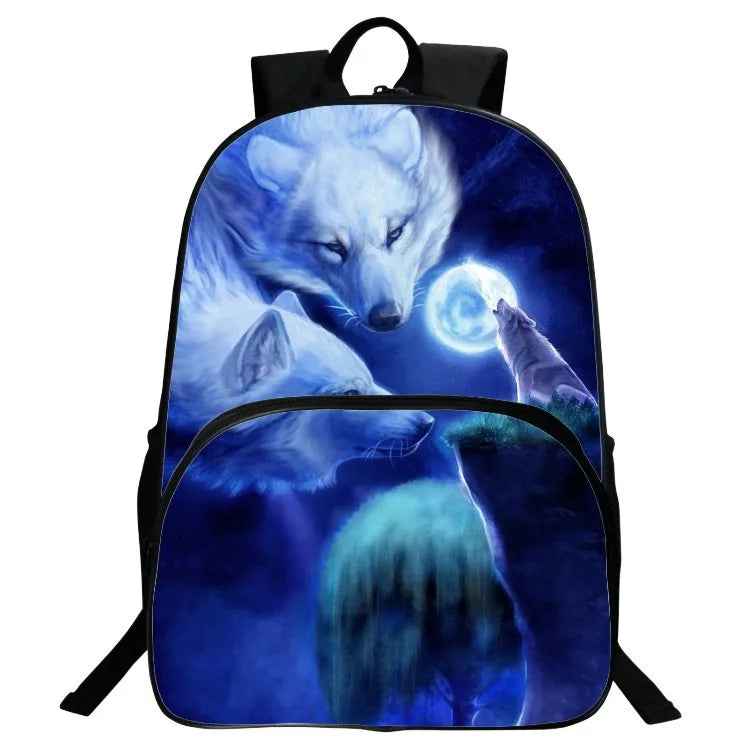 16 Inch Animal Printing Kids Backpack for Boys and Girls