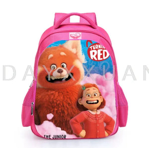 16 Inch Cartoon Turning Red Kids Schoolbag Orthopedic Backpack