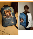 Dragon Print Children Backpack for Boys Girls School Bag Kids Book Bag