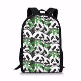 16 inch Cartoon Panda Print School Bag for Kids Boy Book Bags