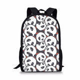 16 inch Cartoon Panda Print School Bag for Kids Boy Book Bags