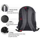 16in Kids Backpack Fox Print for Ages 6-15 Boys Girls Schoolbag