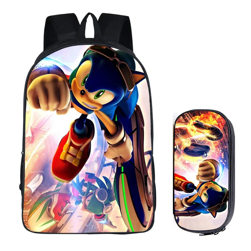 16 inch School Bag for Kids Boys Girls Backpack Children School Sets Pencil Bag