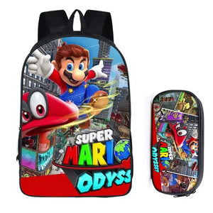 16 inch School Bag for Kids Boys Girls Backpack Children School Sets Pencil Bag