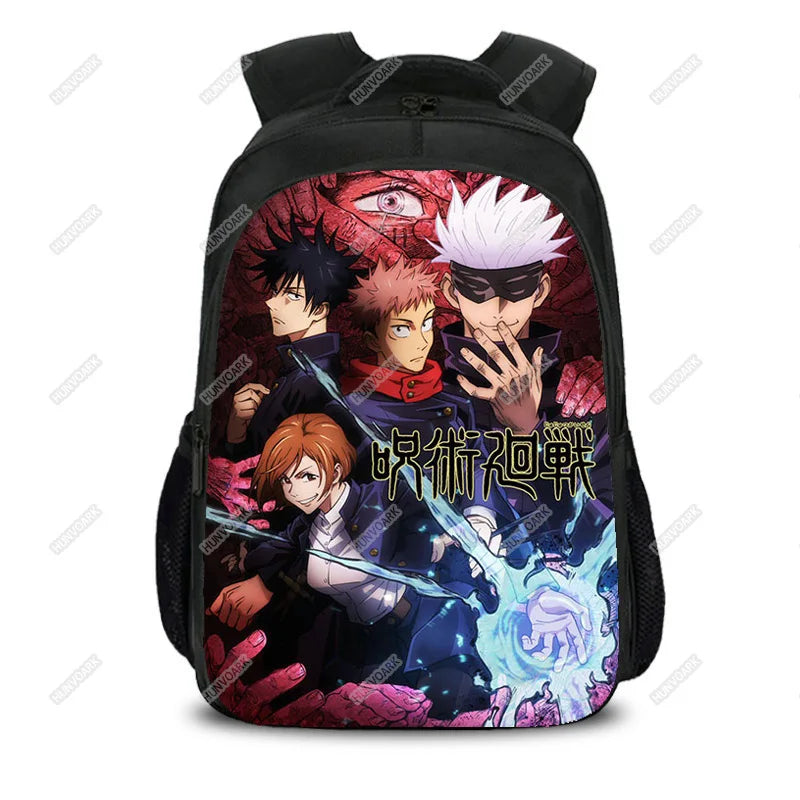 16in Jujutsu Kais. Kids School Backpacks Large Capacity Mochilas For Kids