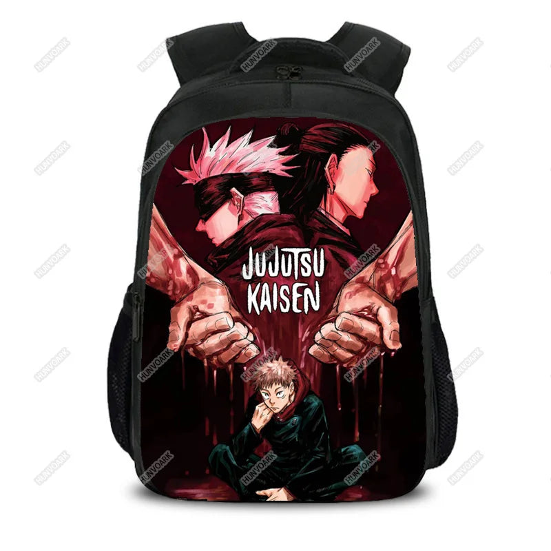16in Jujutsu Kais. Kids School Backpacks Large Capacity Mochilas For Kids