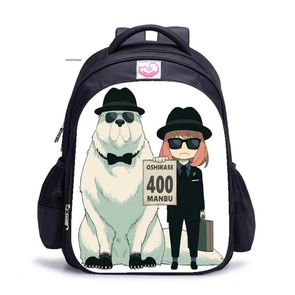 16in SPY?FAMILY Printing Laptop Rucksack Boys Girls School Shoulder Bags