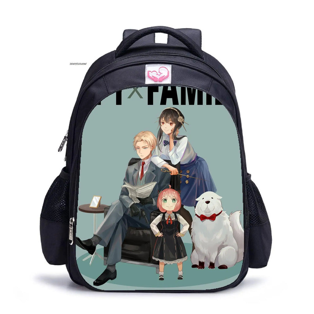 16in SPY?FAMILY Printing Laptop Rucksack Boys Girls School Shoulder Bags