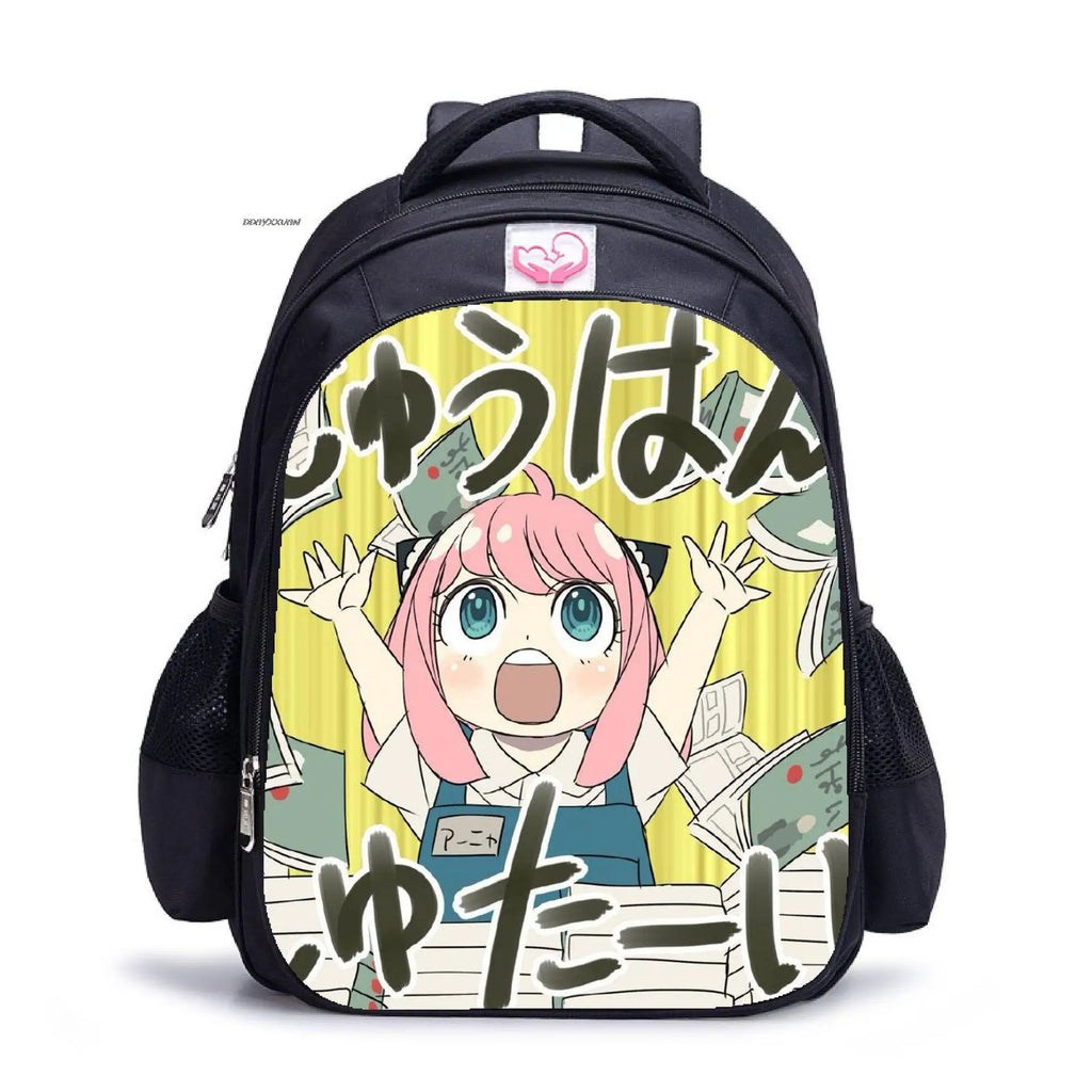 16in SPY?FAMILY Printing Laptop Rucksack Boys Girls School Shoulder Bags