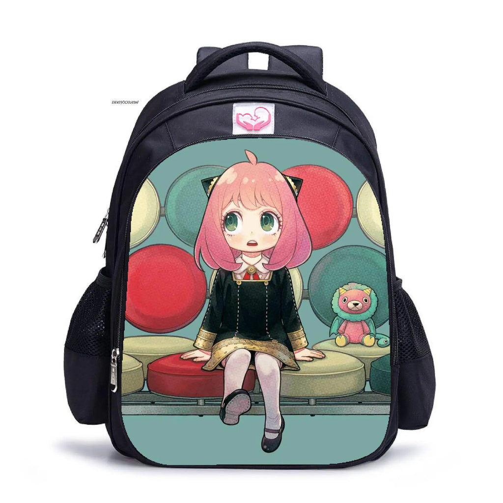 16in SPY?FAMILY Printing Laptop Rucksack Boys Girls School Shoulder Bags