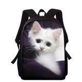 16in Girls Cat 3D School Bagpack