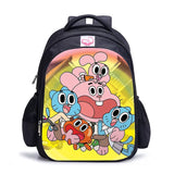 16inch Gumball Backpack for Teenager Schoolbags Satchel Kids Book Bag
