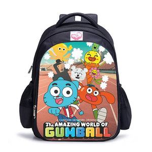 16inch Gumball Backpack for Teenager Schoolbags Satchel Kids Book Bag
