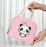Cartoon Panda Lunch Bag Kids Women Travel Picnic Bags Waterproof Insulation