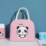 Cartoon Panda Lunch Bag Kids Women Travel Picnic Bags Waterproof Insulation
