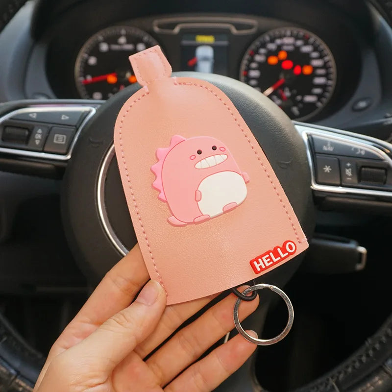 Cartoon Unisex Key Bag PU Leather Key Wallets Car Key Holder Case