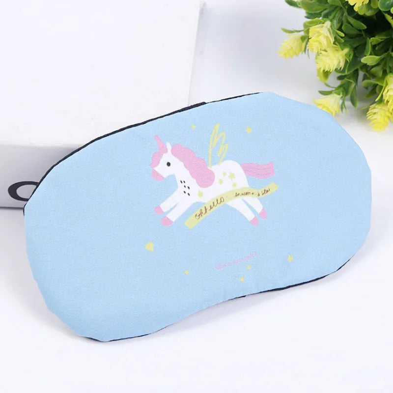 Flamingo Sleeping Eye Mask Blindfold Travel Accessory