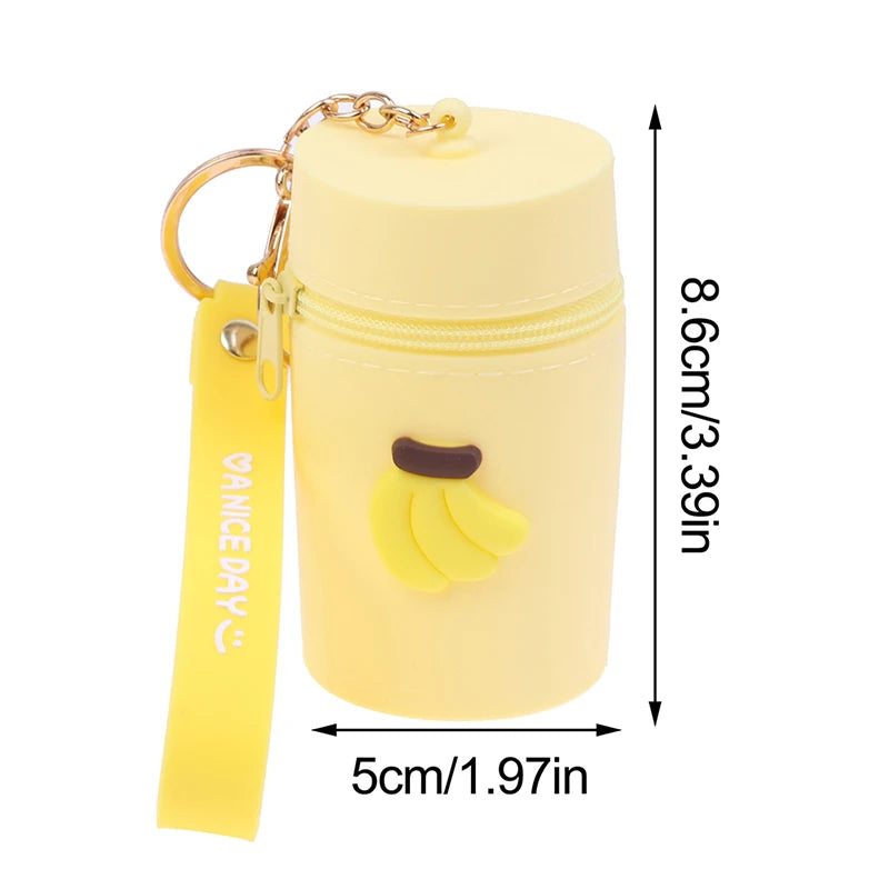 Bucket Bag Portable Coin Purse Storage Bag Women's Bag with Keychain