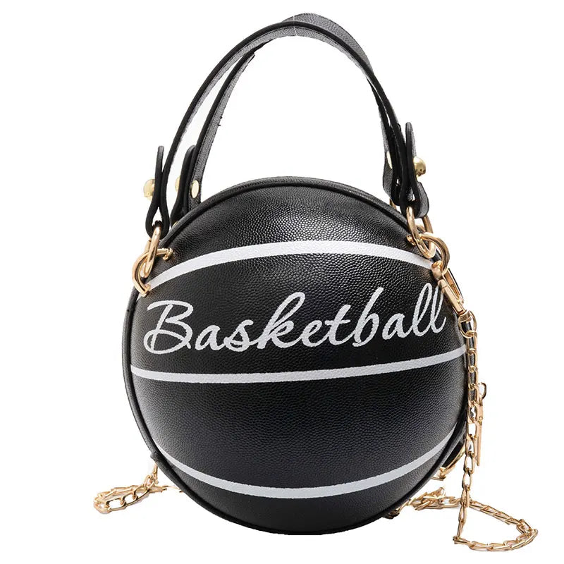 Pink Basketball Bag Crossbody Chain Hand Bag for Women