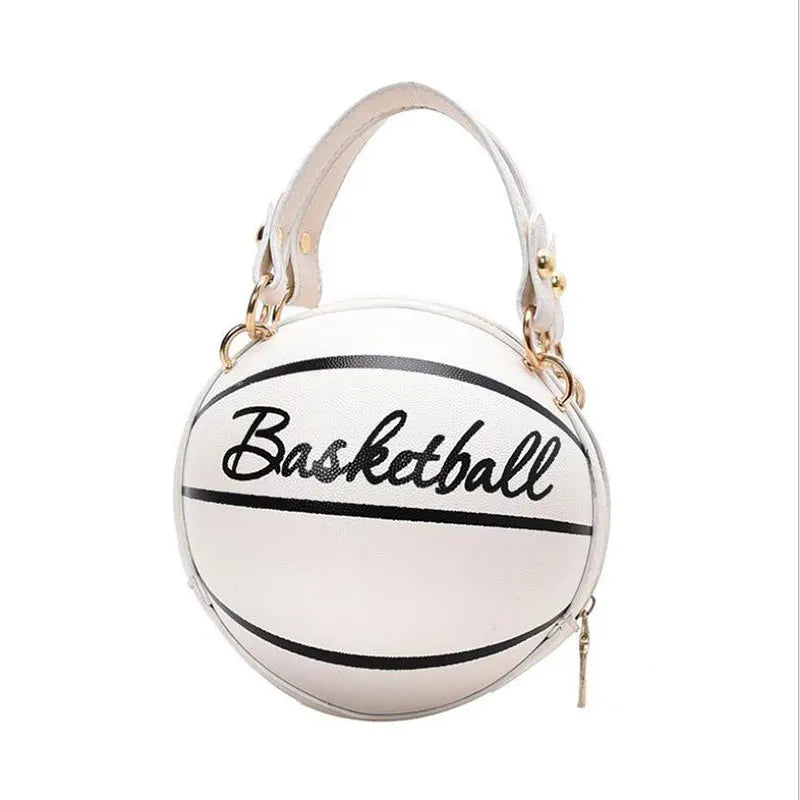 Pink Basketball Bag Crossbody Chain Hand Bag for Women