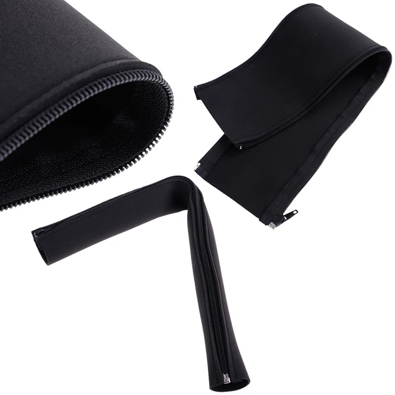 Neoprene Cable Management Sleeve Zipper Wrap Wire Hider Cover Organizer