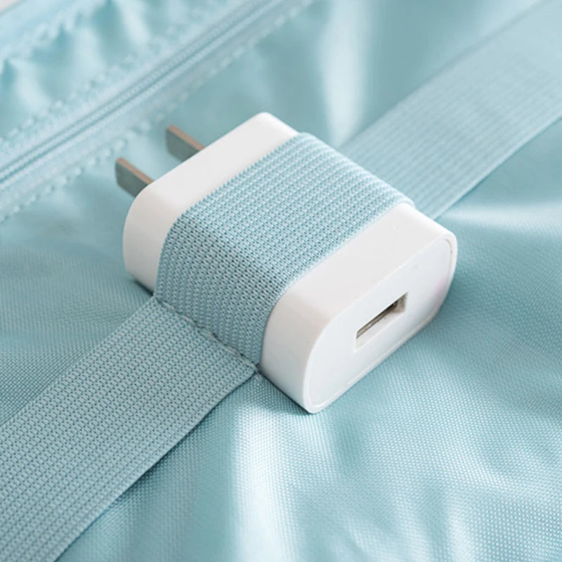 Portable Travel Cable Bag Organizer for Electronics, USB, Gadgets - Storage Case
