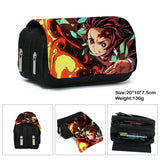 Anime Demon Slayer Kimetsu No Yaiba Pencil Case Zipper Student Stationery Bag
