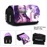 Anime Demon Slayer Kimetsu No Yaiba Pencil Case Zipper Student Stationery Bag