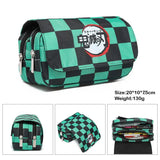 Anime Demon Slayer Kimetsu No Yaiba Pencil Case Zipper Student Stationery Bag
