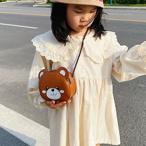 Adorable Cartoon Animal PU Crossbody Bag for Girls, Shopping XIN-Shipping