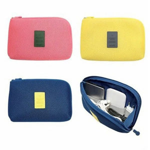Portable Data Cable Storage Bag Organizer Case for Headphone Line
