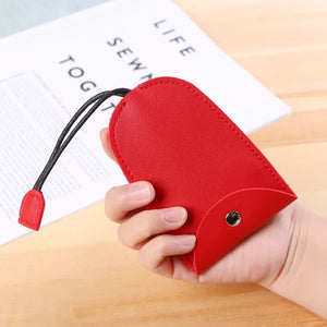 Cartoon Leather Car Key Bag Pull Key Case Cover Organizer