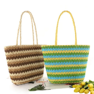 Straw Woven One-shoulder Bag Leisure Female Beach Bag