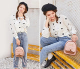 2 PCS Womens Mini Backpack Casual Shoulder Bag Mobile Phone Purse Small Bag