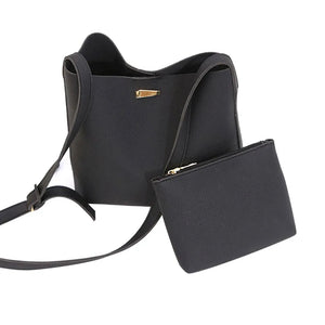 2 Pcs/Set Summer Women Shoulder Bag + Purse PU Leather Solid