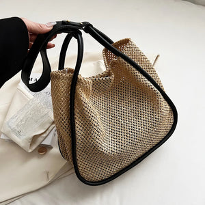 Straw Beach Bag Rattan Woven Handbag Shoulder Bag SG389