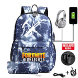 Waterproof Fortnight School Backpack Girls Kids Bag