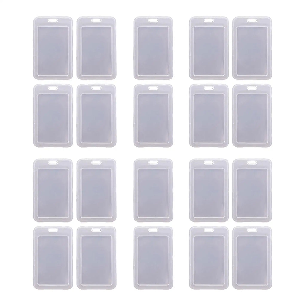 20 Clear Card Holder Cases - ID, Bus, Student Cards Protection