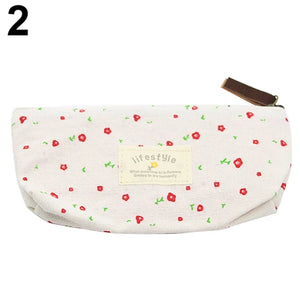 Fresh Flower Floral Case Cosme tic Makeup Tool Bag Storage Pouch Purse