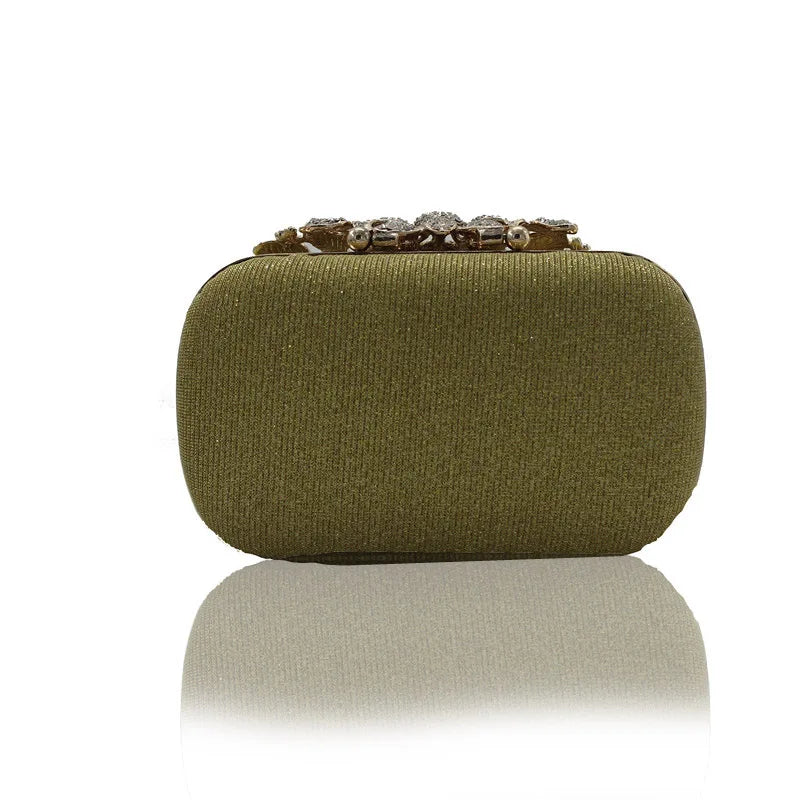 Kingluck Pu Wedding Clutch with Pearls