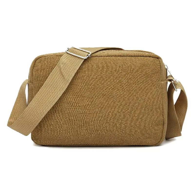 Casual Polka Dot Canvas Shoulder Bag Solid Women Messenger Bag