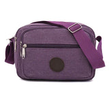 Casual Polka Dot Canvas Shoulder Bag Solid Women Messenger Bag