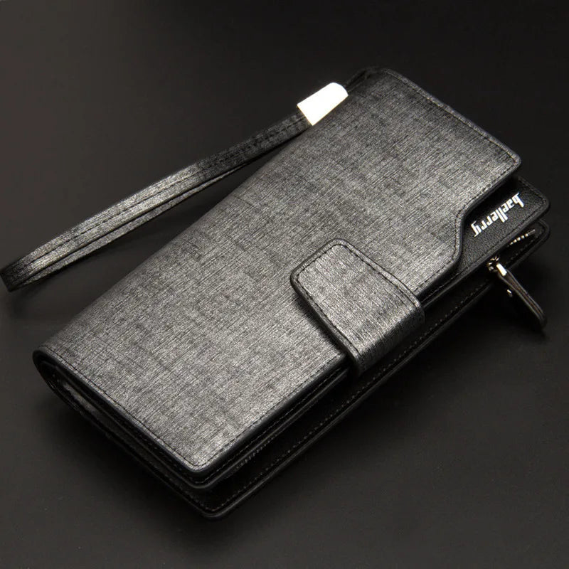 Men Wallets Casual Wallet Men Purse Clutch Bag Leather Long Wallet Hand Bags