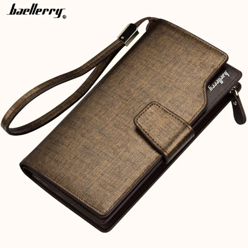 Men Wallets Casual Wallet Men Purse Clutch Bag Leather Long Wallet Hand Bags