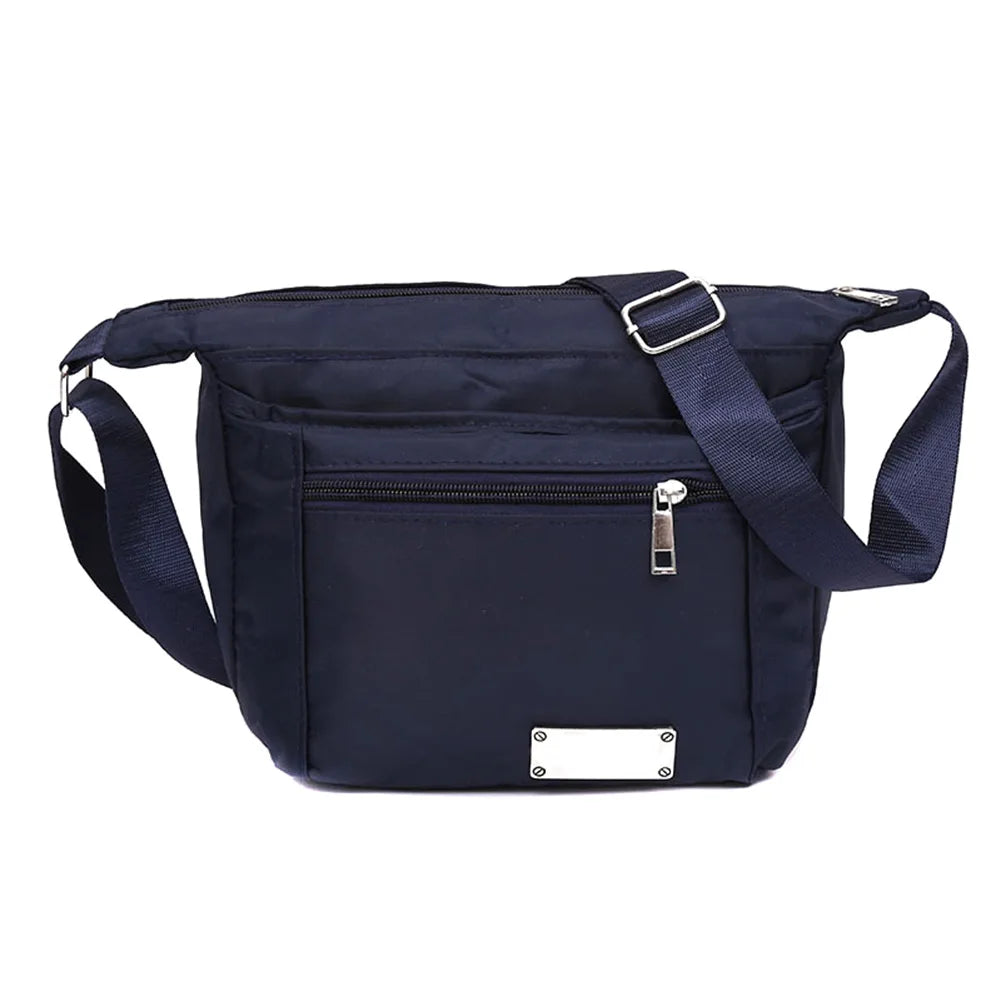 Casual Nylon Beach Bag Multilayer Handbags Women Shoulder Bag