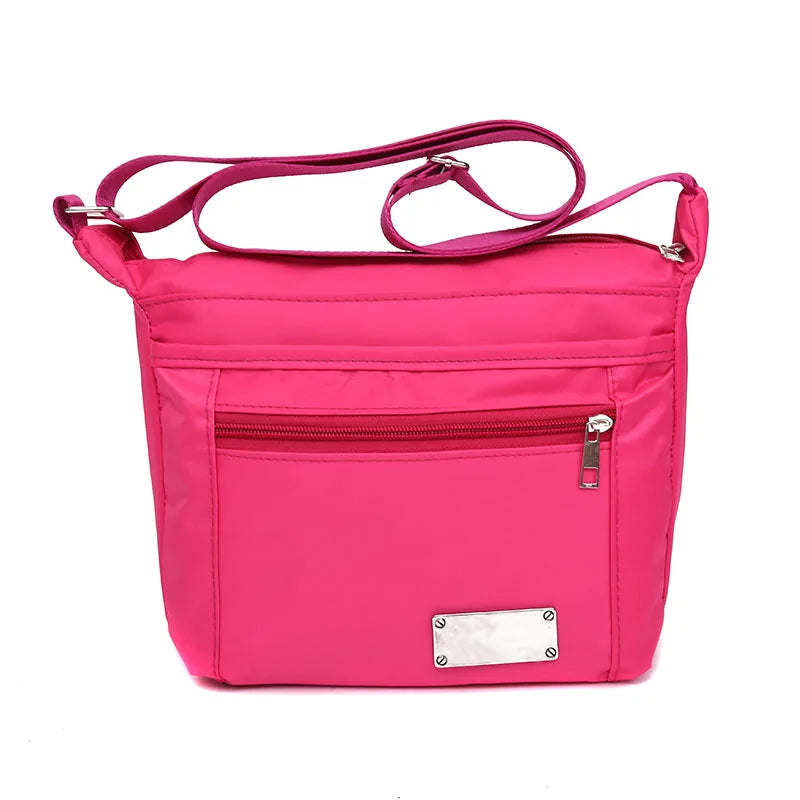 Casual Nylon Beach Bag Multilayer Handbags Women Shoulder Bag