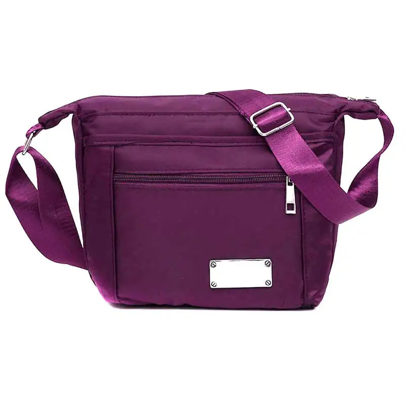 Casual Nylon Beach Bag Multilayer Handbags Women Shoulder Bag