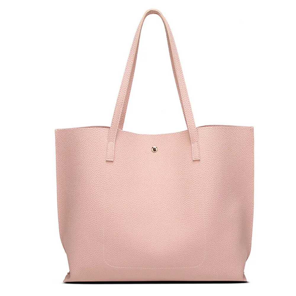 Women Shoulder Bags Leather Casual Shopping Bag Big Capacity Totes