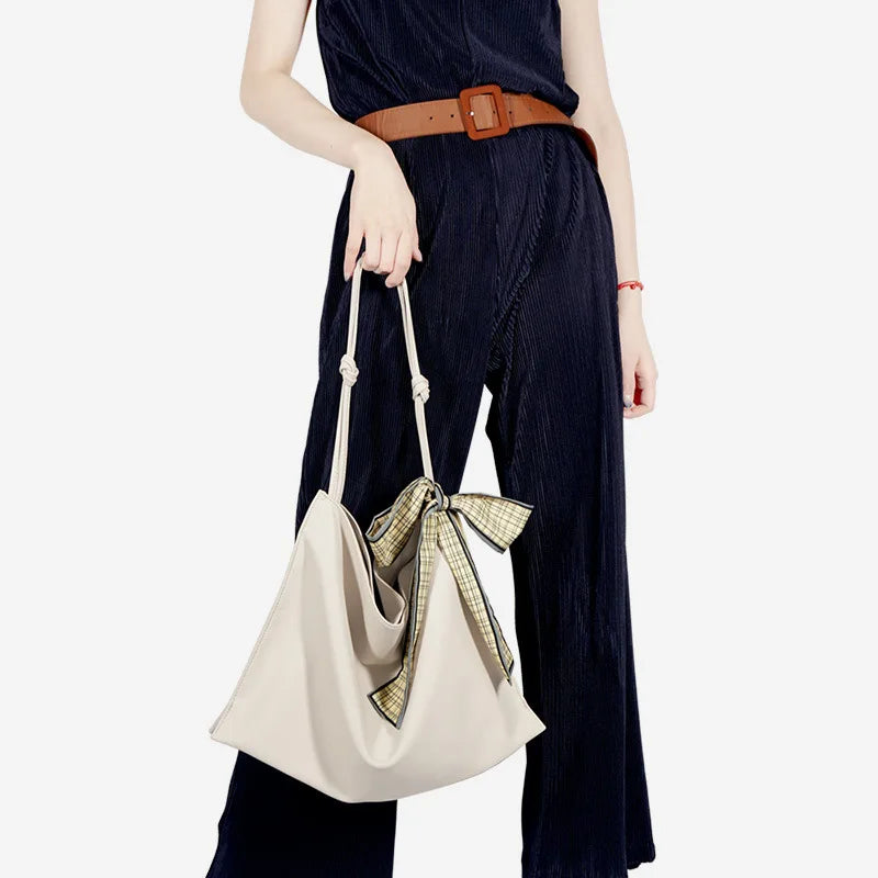 Bowknot Shoulder Bag for Women Large Stylish Tote Bags